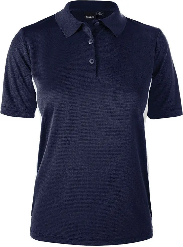 Reebok 7291 Ladies Athletic Polo - Navy White - Navy/white / s