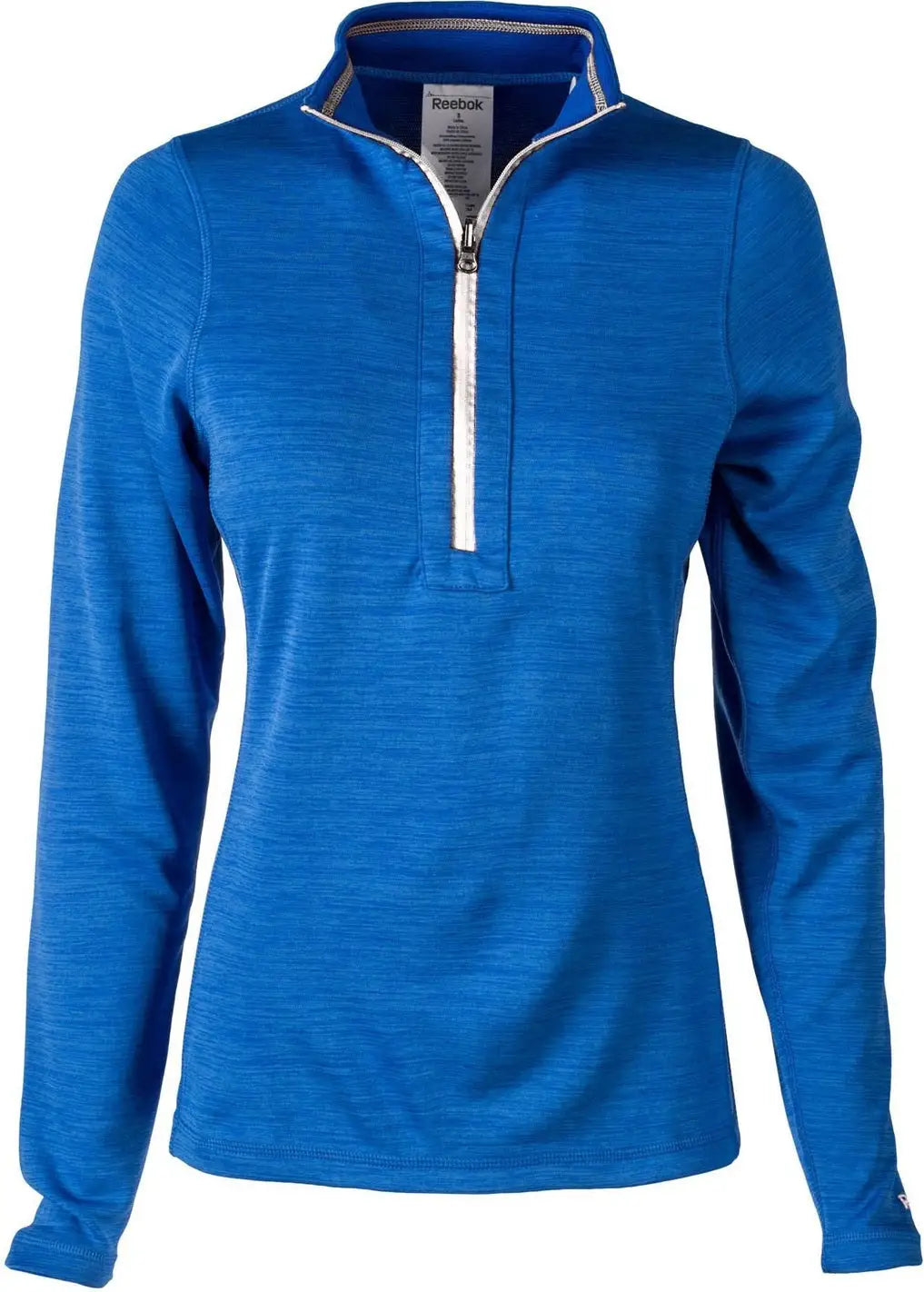 Reebok 7439 Ladies Circuit Long Sleeve Half-zip - Heather Blue - s