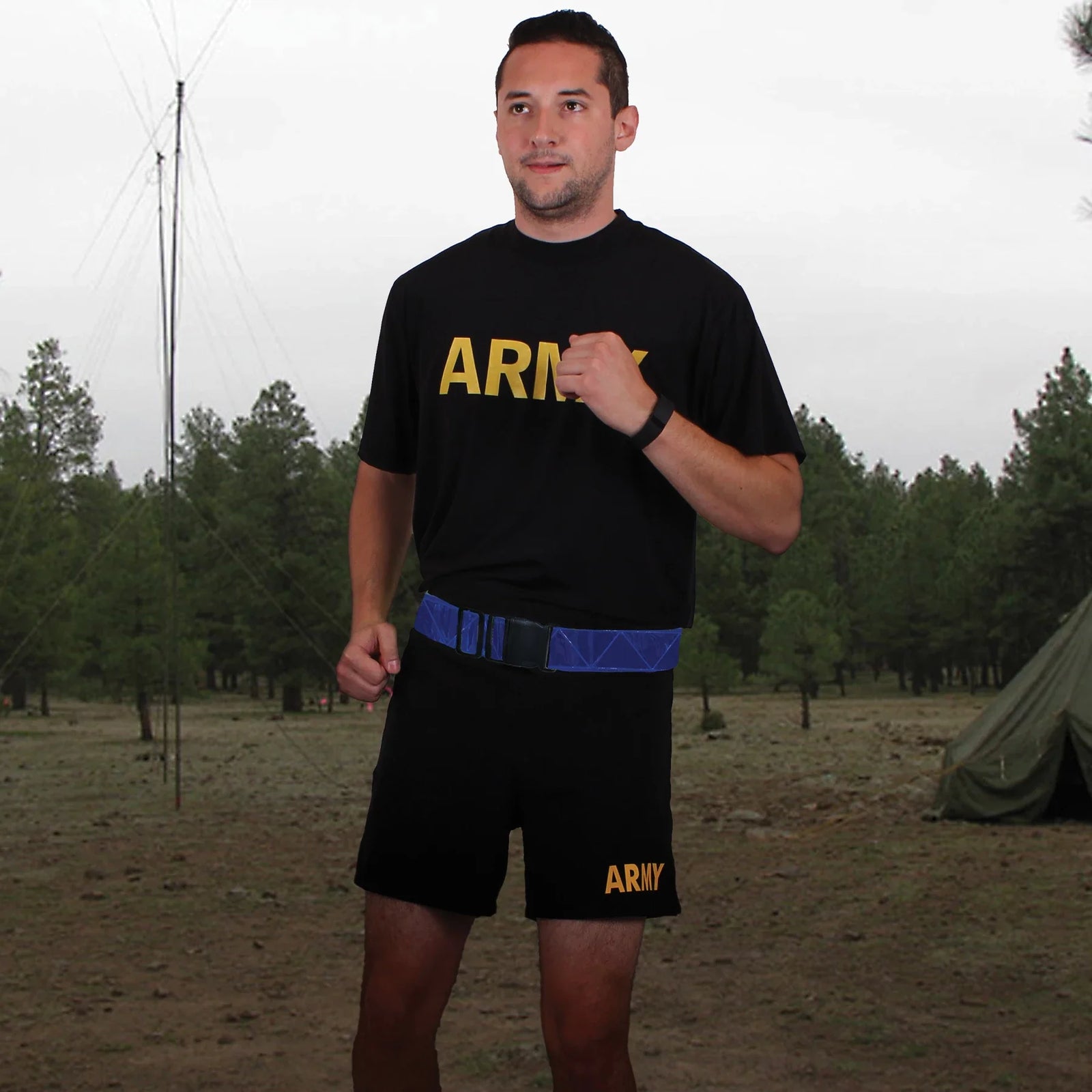 Reflective Physical Training Belt - Safety Green