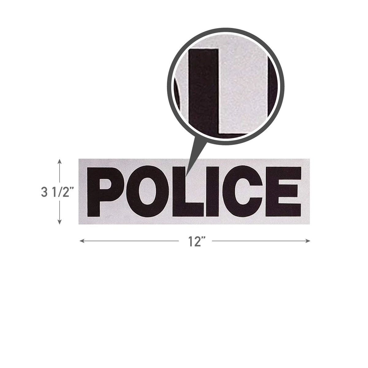 Reflective Police Patch