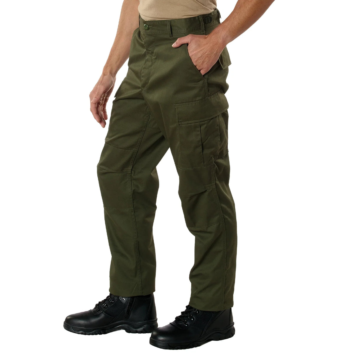 Relaxed Fit Zipper Fly Bdu Pants