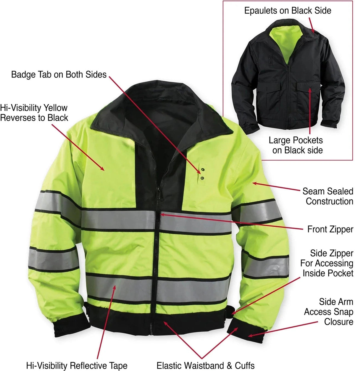 Reversible Hi-visibility Uniform Jacket