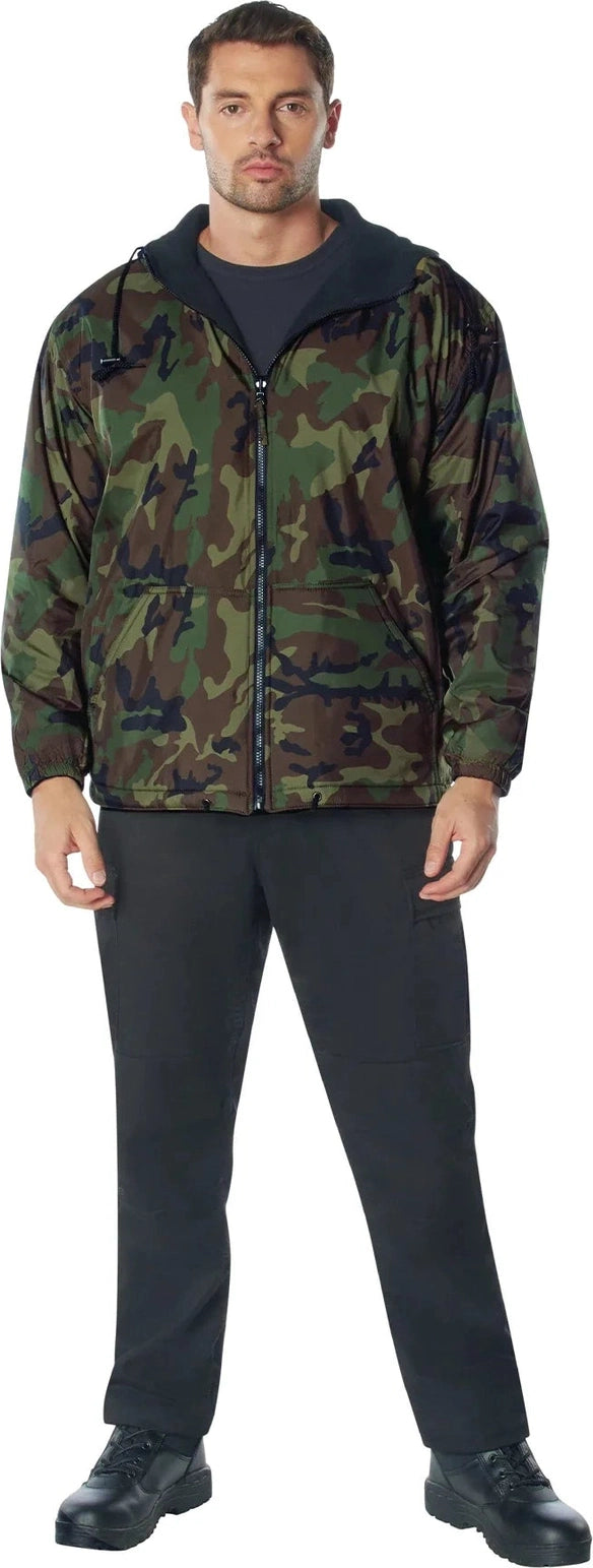 Reversible Lined Jacket with Hood