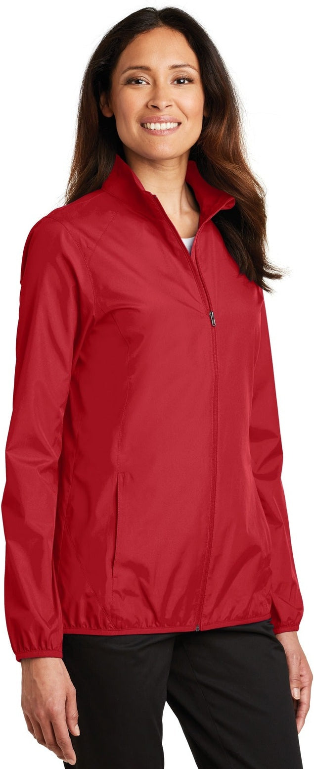 Rich Red Port Authority Women's Zephyr Full-Zip Jacket. L344