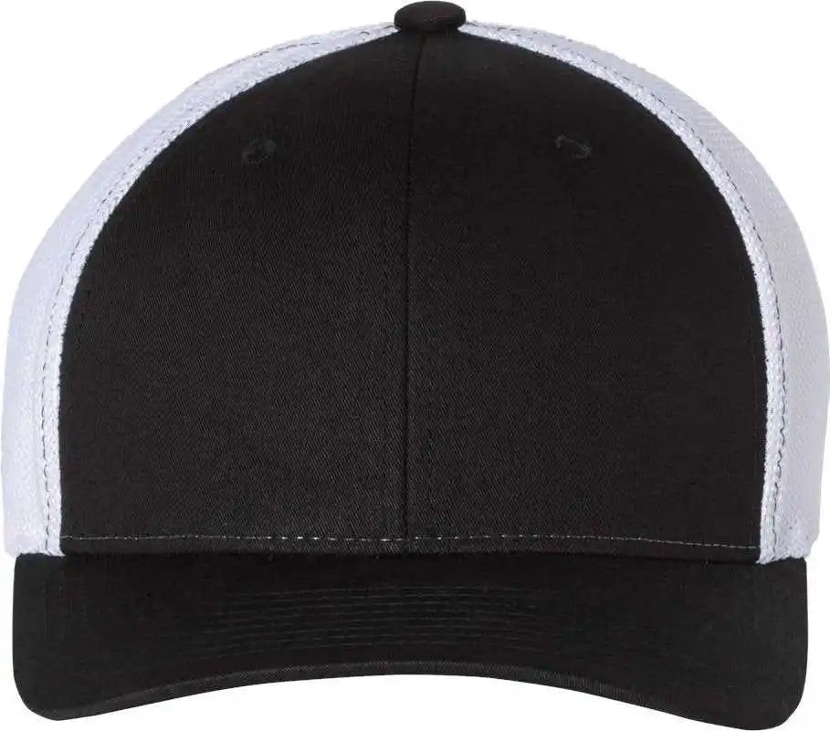 Richardson 110 Fitted Trucker with r Flex Caps Black White