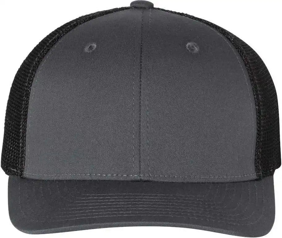 Richardson 110 Fitted Trucker with r Flex Caps Charcoal Black