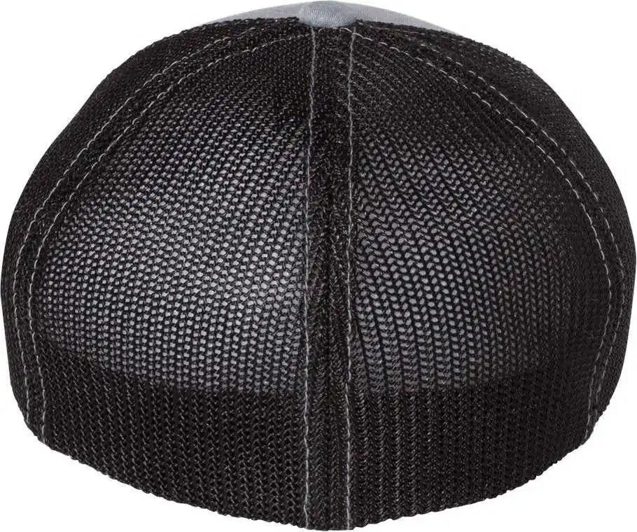 Richardson 110 Fitted Trucker with r Flex Caps Heather Gray Black