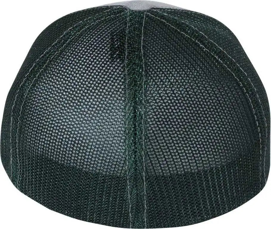 Richardson 110 Fitted Trucker with R-flex Caps - Heather Gray Dark Green