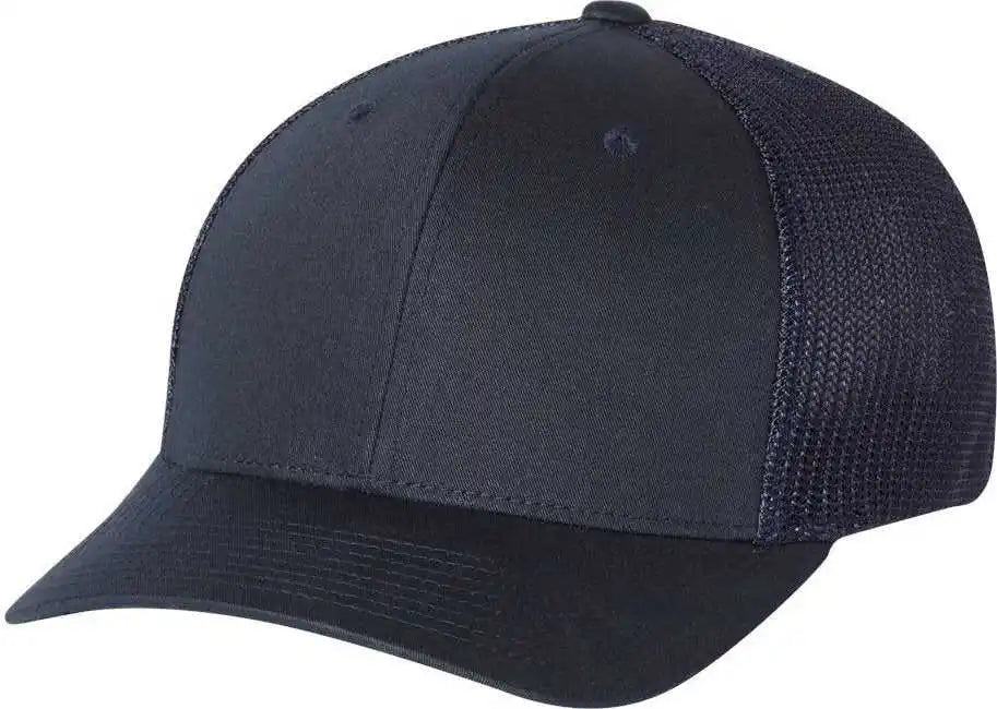 Richardson 110 Fitted Trucker with R-flex Caps - Navy - Sm-md