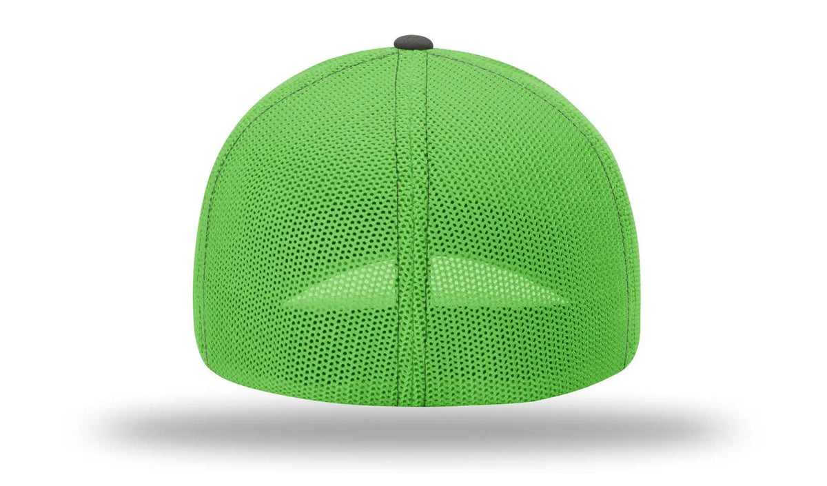 Richardson 110 R-flex Trucker Cap - Charcoal Neon Green