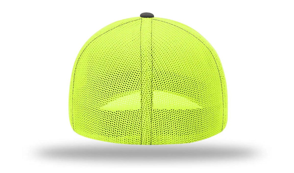 Richardson 110 R-flex Trucker Cap - Charcoal Neon Yellow