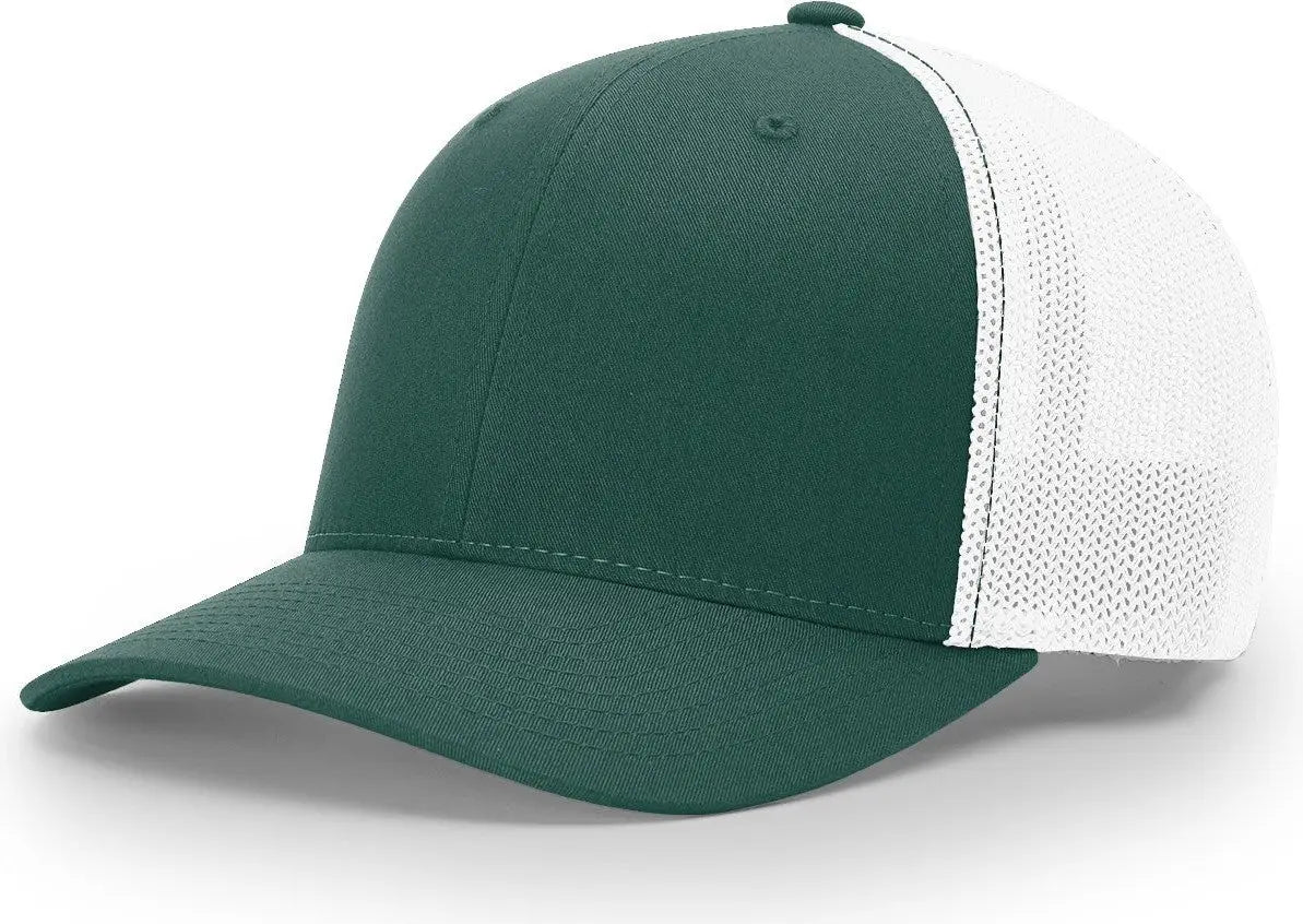 Richardson 110 R-flex Trucker Cap - Dark Green White