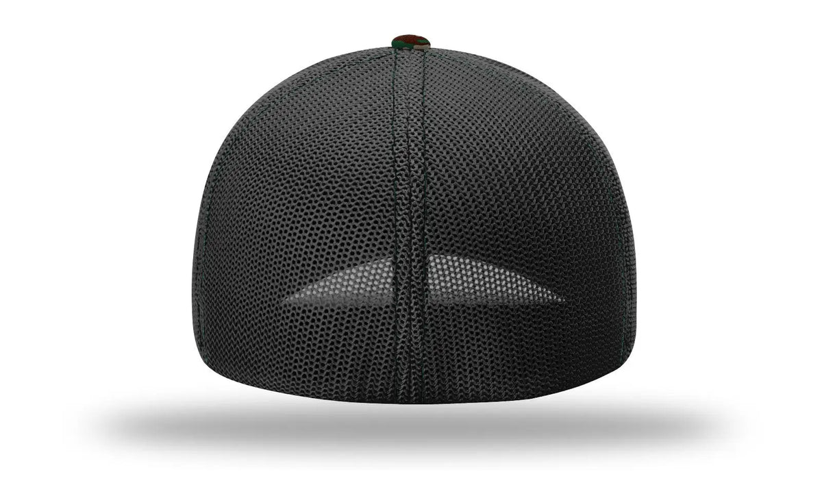 Richardson 110 R-flex Trucker Cap - Green Camo Black