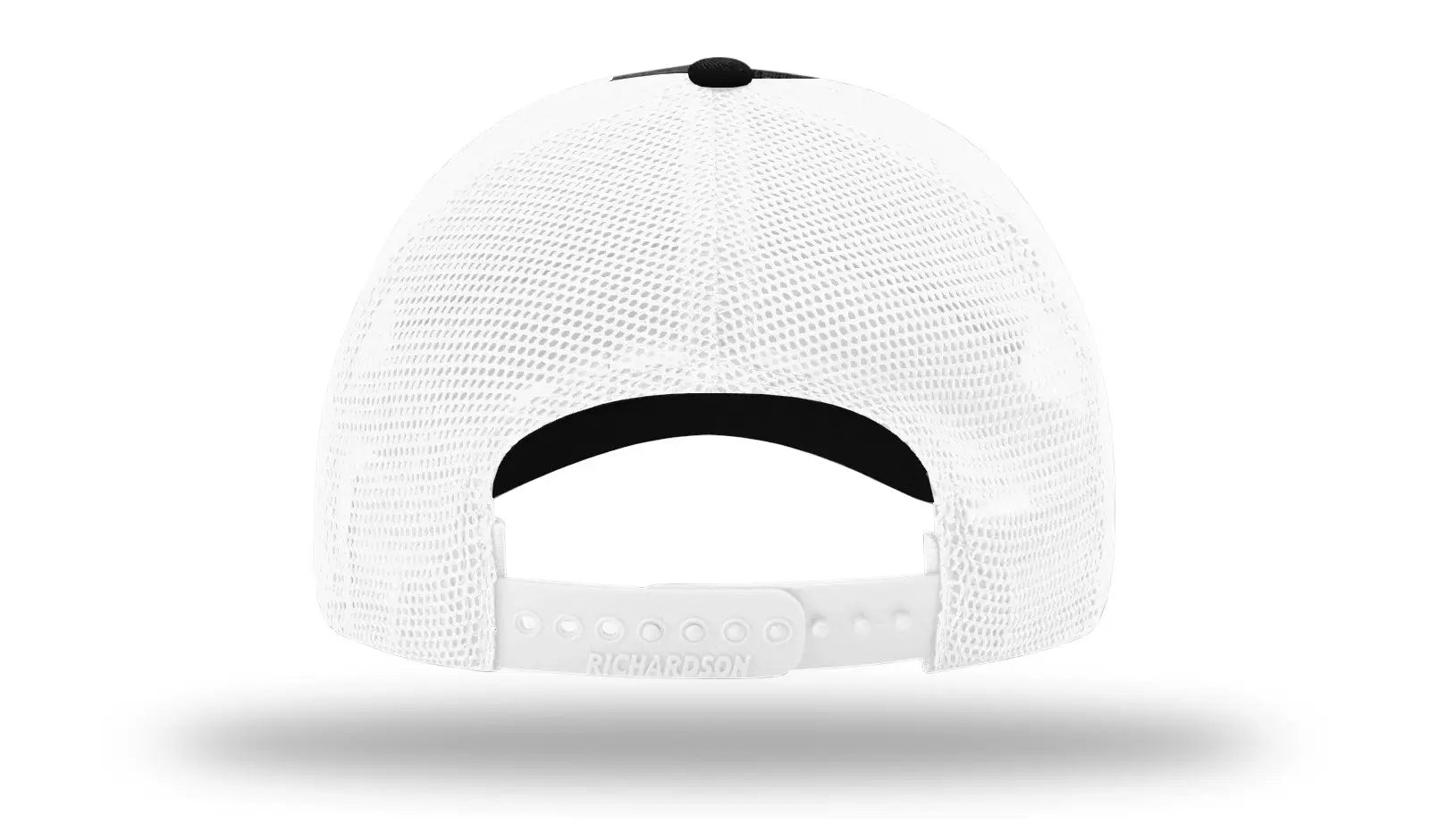 Richardson 111 Garment Washed Trucker Cap - Black White