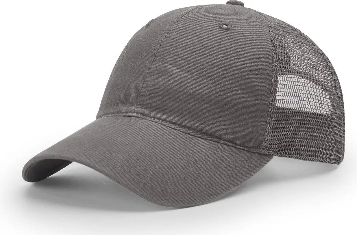 Richardson 111 Garment Washed Trucker Cap - Charcoal