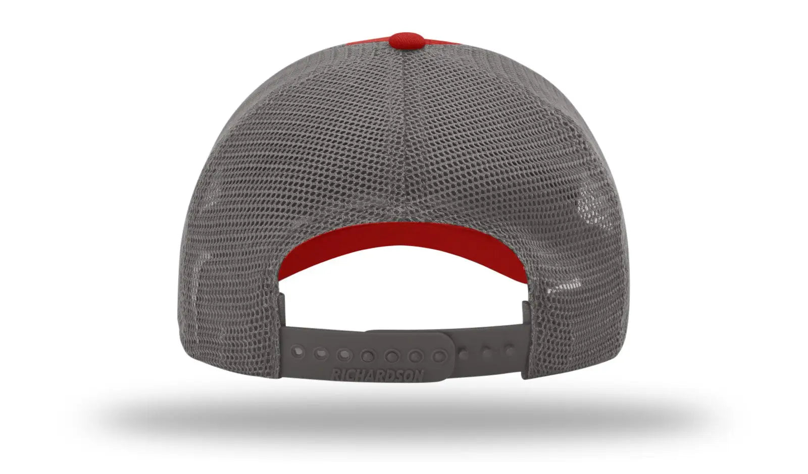 Richardson 111 Garment Washed Trucker Cap - Red Charcoal