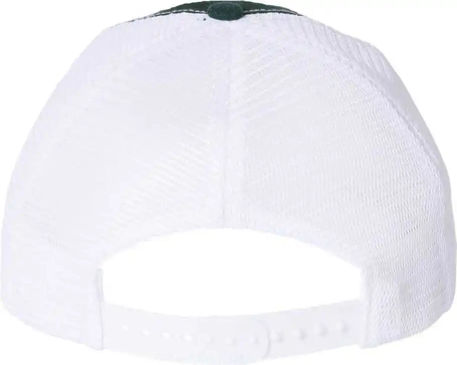 Richardson 111 Garment Washed Trucker Caps Dark Green White Forest / Osfm