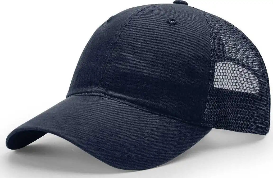 Richardson 111 Garment-washed Trucker Caps - Navy - Osfm