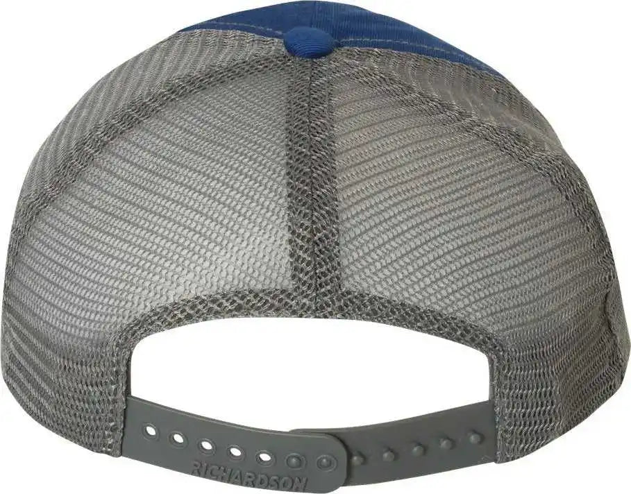 Richardson 111 Garment-washed Trucker Caps - Royal Charcoal - Dark Gray / Osfm