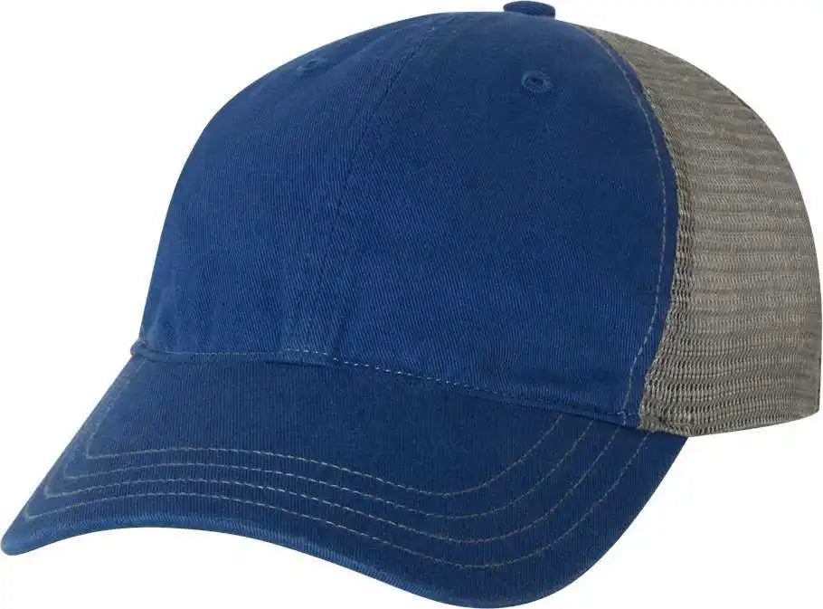 Richardson 111 Garment-washed Trucker Caps - Royal Charcoal - Dark Gray / Osfm