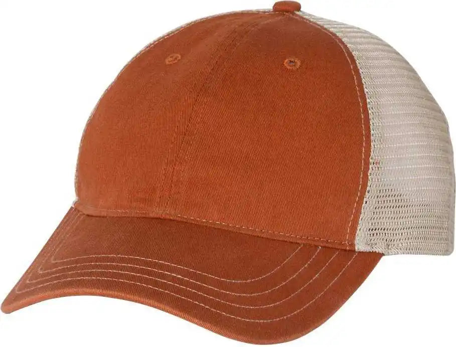 Richardson 111 Garment Washed Trucker Caps Texas Orange Khaki / Osfm