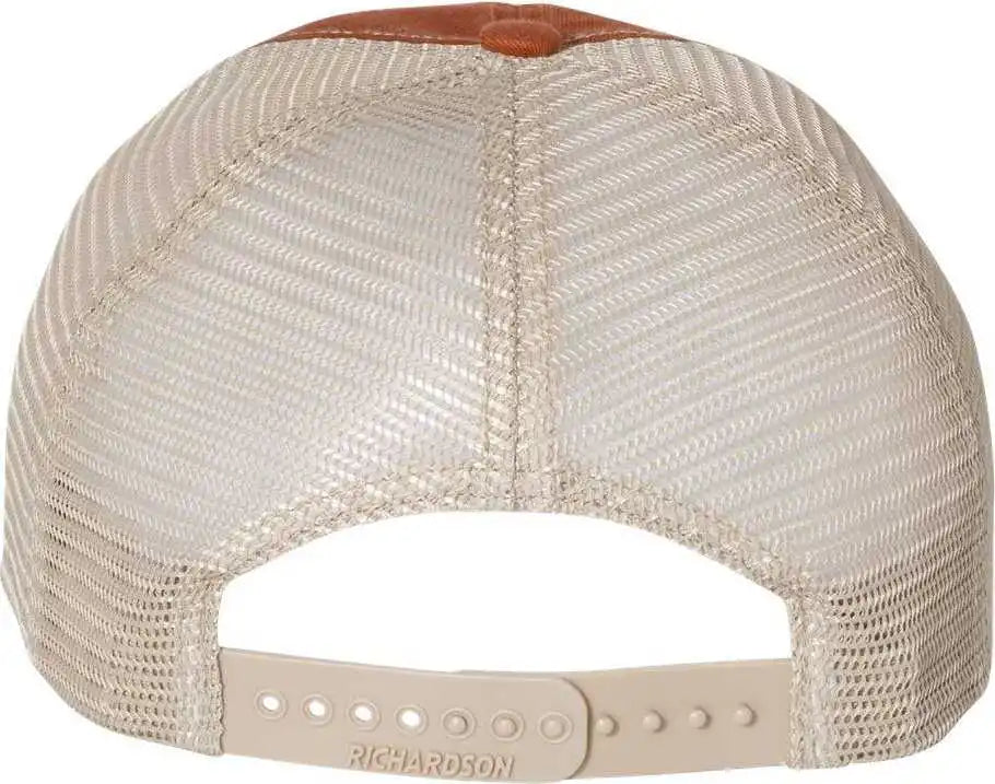 Richardson 111 Garment Washed Trucker Caps Texas Orange Khaki / Osfm