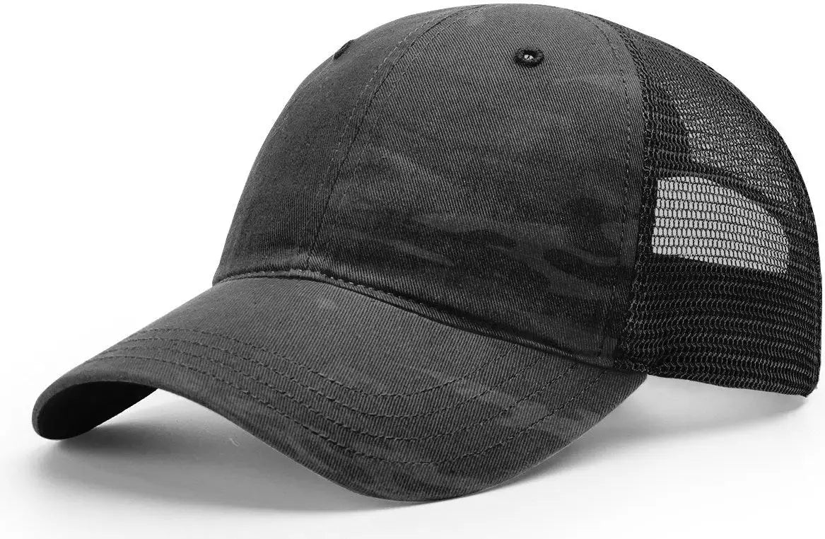 Richardson 111pt Relaxed Tactical Multicam Cap - Black