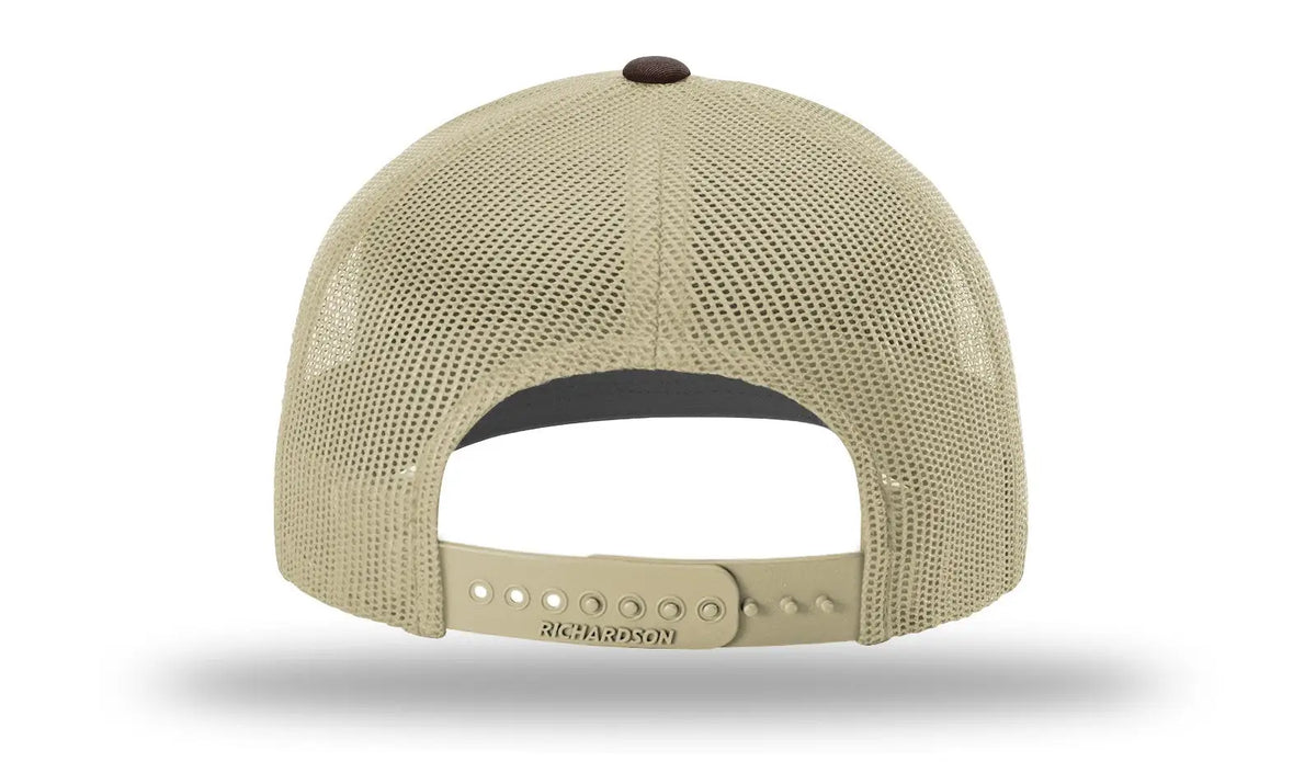 Richardson 112+ R-flex Adjustable Trucker Cap - Brown Khaki - Osfm