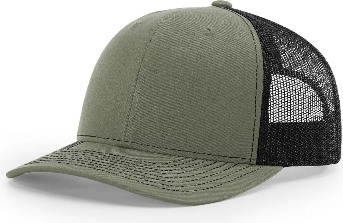 Richardson 112+ R-flex Adjustable Trucker Cap - Loden Black
