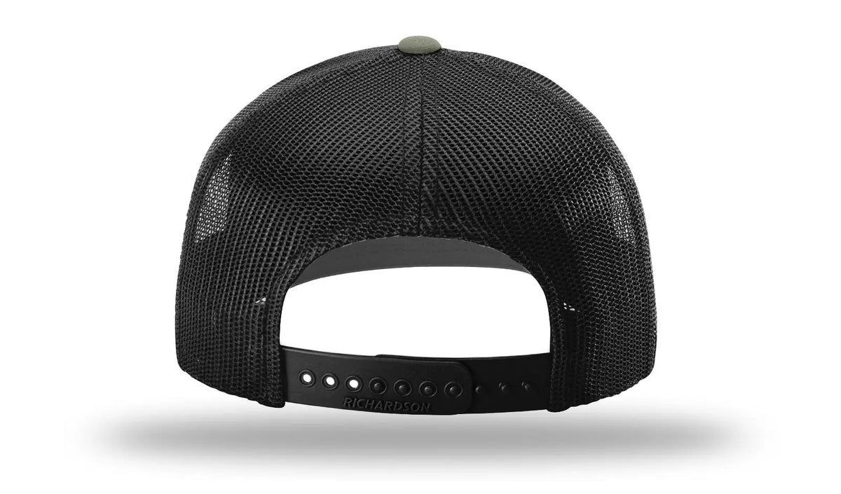 Richardson 112+ R-flex Adjustable Trucker Cap - Loden Black - Osfm