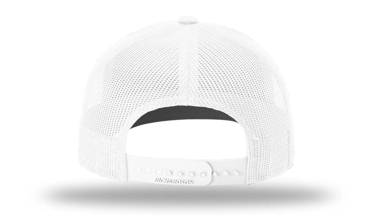 Richardson 112+ R-flex Adjustable Trucker Cap - White