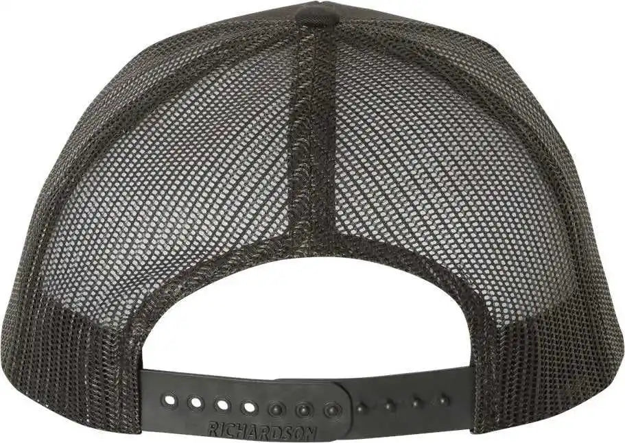 Richardson 112 Snapback Trucker Caps - Black