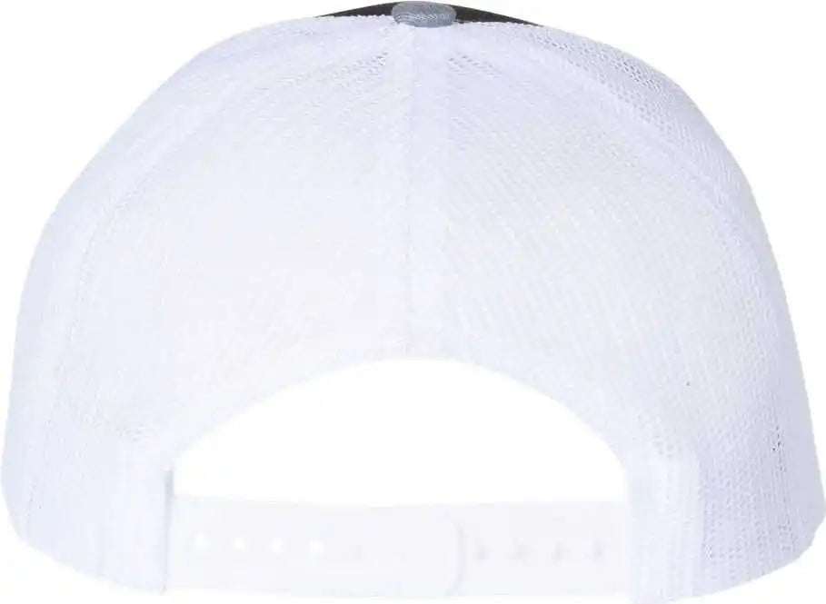Richardson 112 Snapback Trucker Caps Black White Heather Gray / Osfm