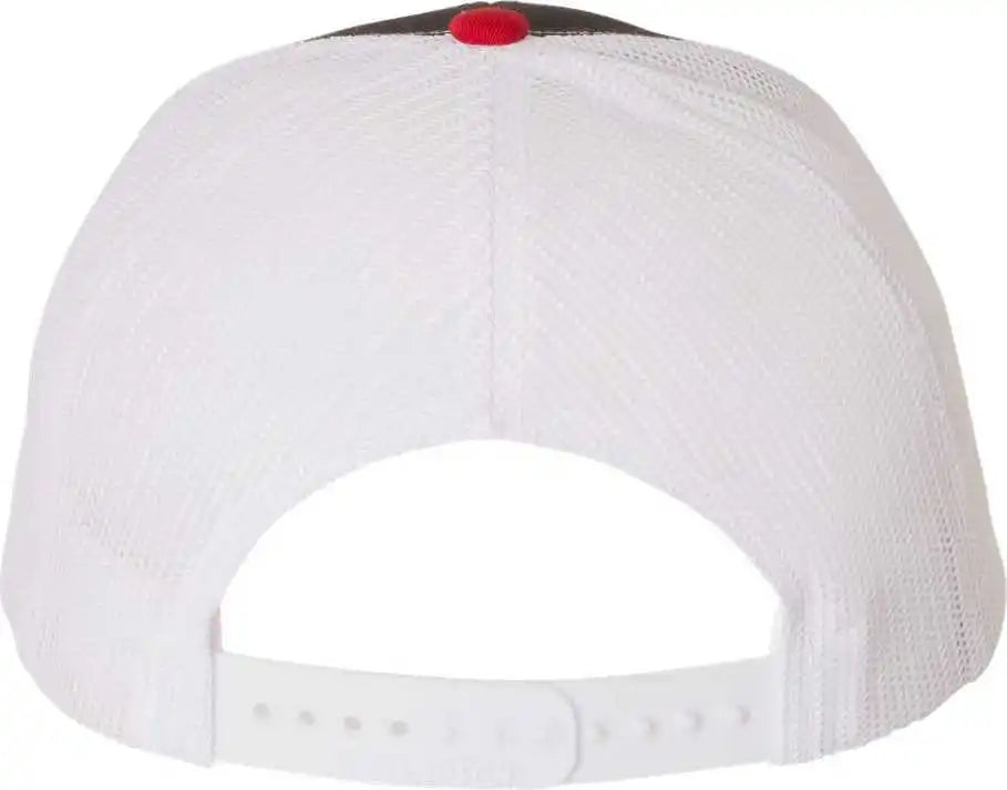 Richardson 112 Snapback Trucker Caps Black White Red / Osfm