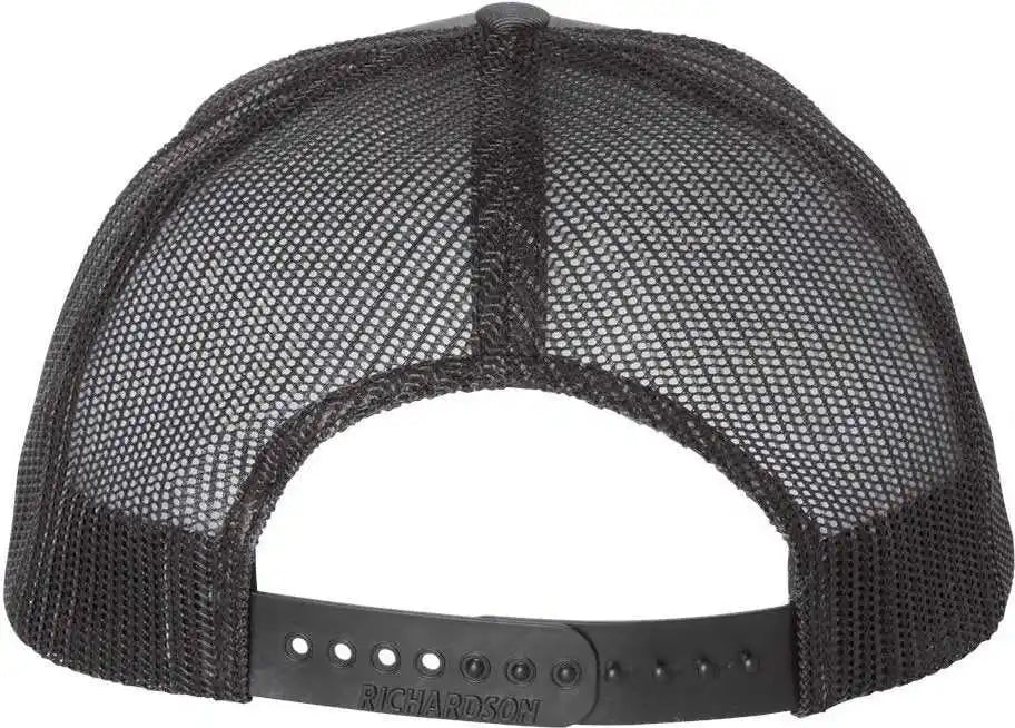 Richardson 112 Snapback Trucker Caps Charcoal Black Dark Gray / Osfm