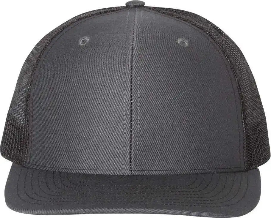 Richardson 112 Snapback Trucker Caps Charcoal Black Dark Gray / Osfm