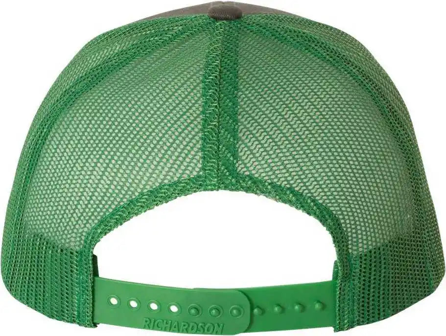 Richardson 112 Snapback Trucker Caps Charcoal Kelly Dark Gray / Osfm