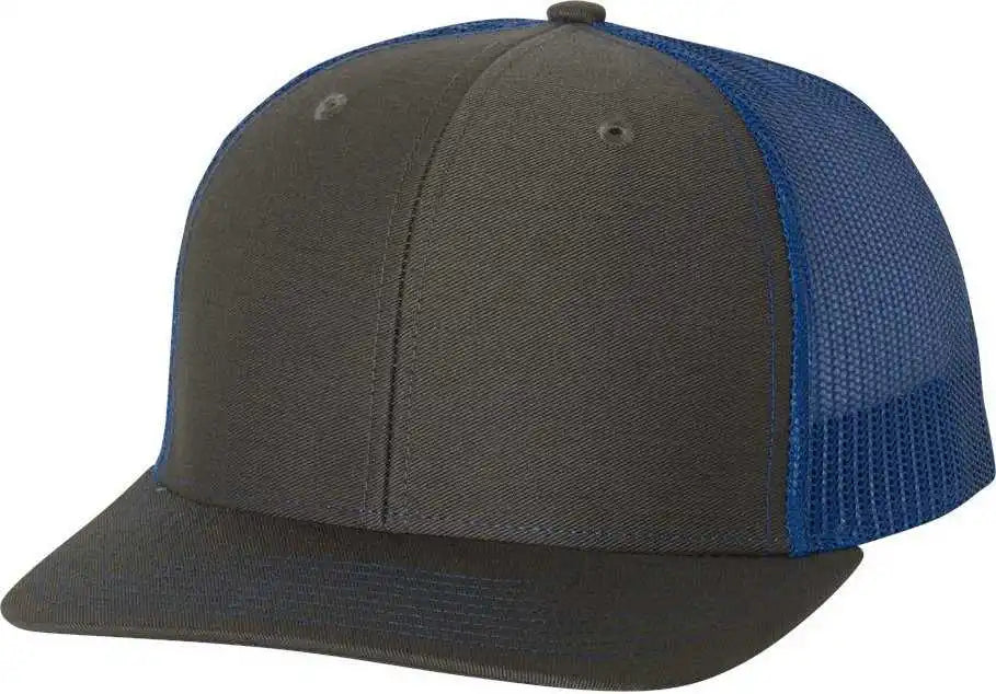 Richardson 112 Snapback Trucker Caps - Charcoal Royal - Dark Gray / Osfm