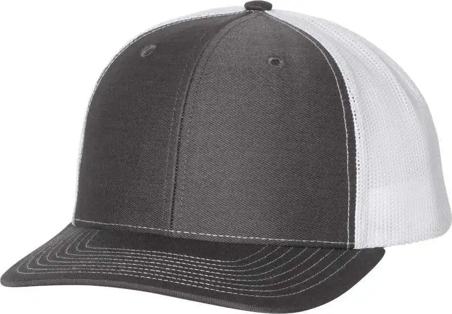Richardson 112 Snapback Trucker Caps Charcoal White Dark Gray / Osfm