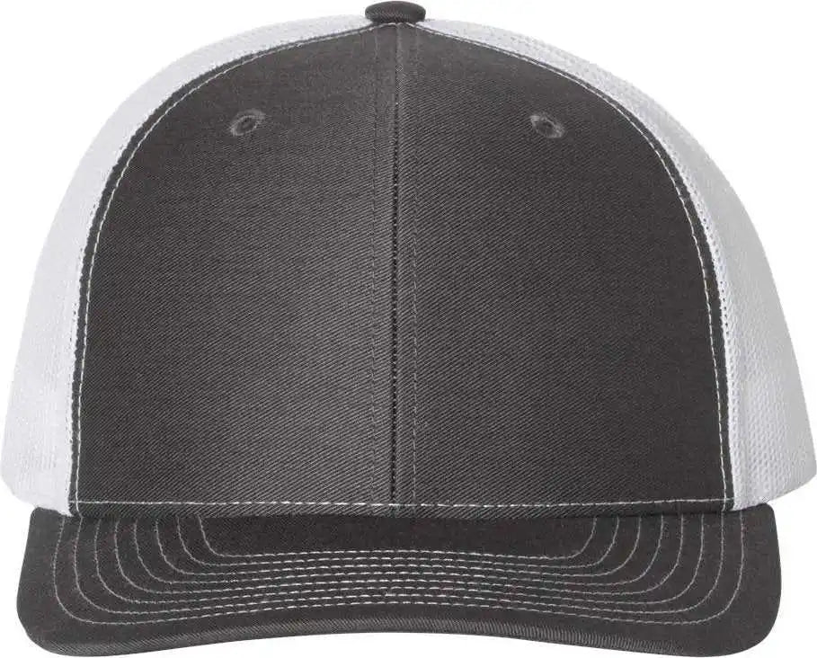 Richardson 112 Snapback Trucker Caps Charcoal White Dark Gray / Osfm