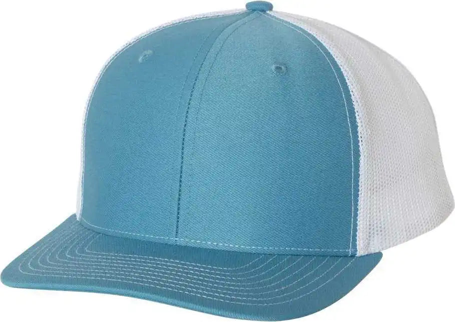 Richardson 112 Snapback Trucker Caps Columbia Blue White / Osfm