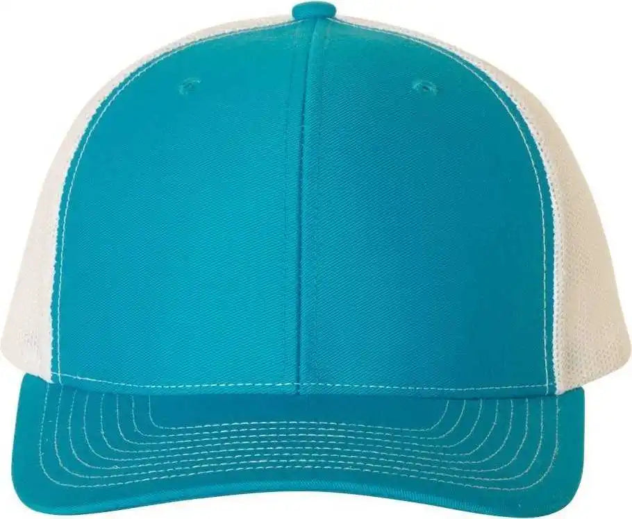 Richardson 112 Snapback Trucker Caps Cyan White Aqua / Osfm