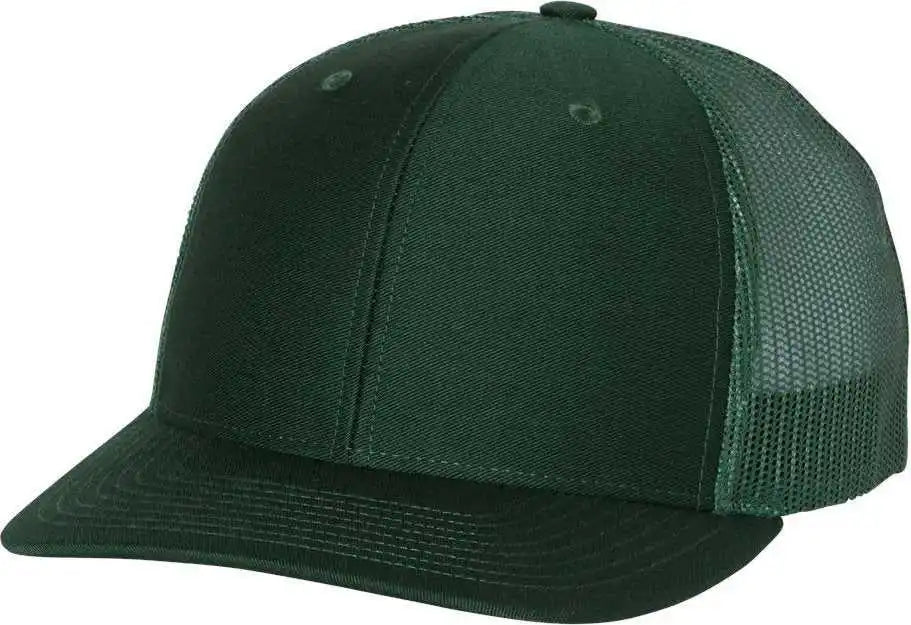 Richardson 112 Snapback Trucker Caps Dark Green Forest / Sm