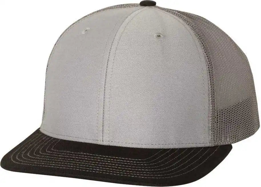Richardson 112 Snapback Trucker Caps Gray Charcoal Black Dark / Osfm