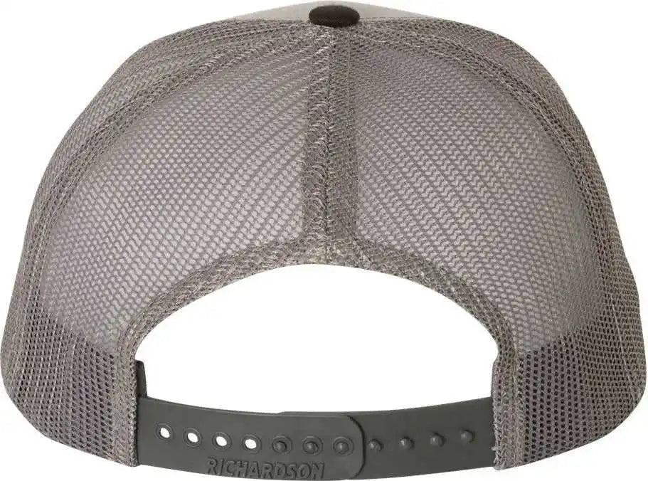 Richardson 112 Snapback Trucker Caps - Gray Charcoal Black - Dark / Osfm