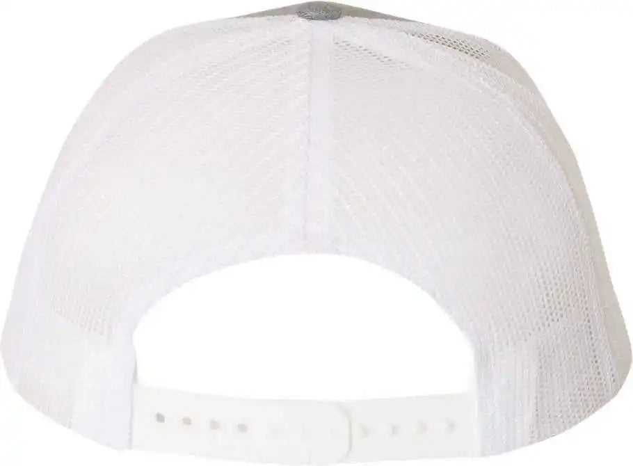 Richardson 112 Snapback Trucker Caps Heather Gray White