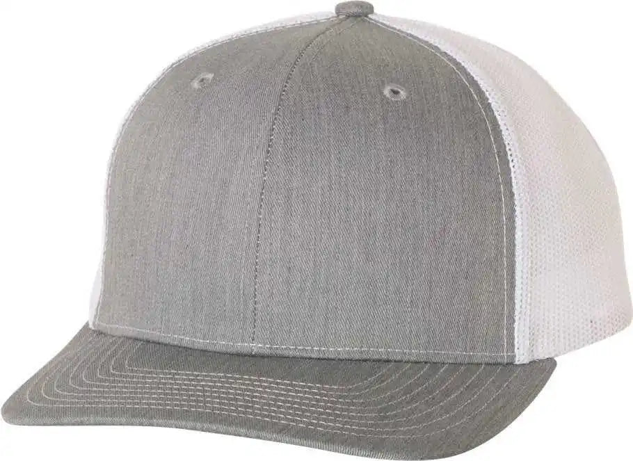 Richardson 112 Snapback Trucker Caps Heather Gray White / Youth