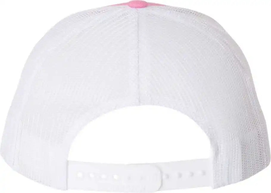 Richardson 112 Snapback Trucker Caps Hot Pink White / Osfm