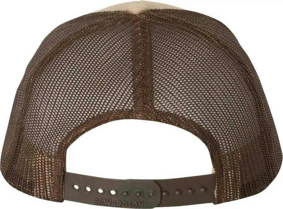 Richardson 112 Snapback Trucker Caps Khaki Coffee / Osfm