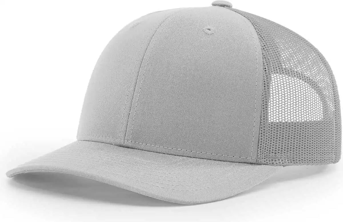 Richardson 112 Snapback Trucker Caps - Light Gray - Osfm